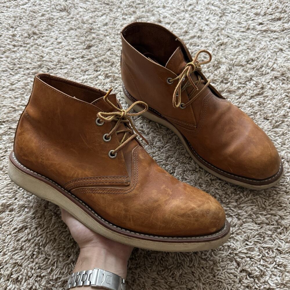 Red Wing 3140 Heritage Work Chukka Brown Leather Boots Lace Up Men’s Size 10.5 D